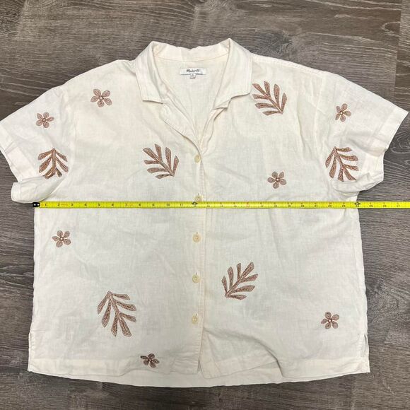 Madewell Linen Blend Button Down - Picture 6 of 8